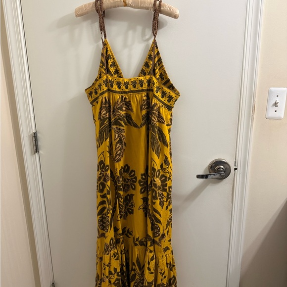 Farm Rio Floral Yellow Maxi Dress - Picture 10 of 11